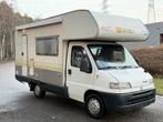 Mobielhome Fiat Ducato 1.9TD 5+1Plaats Trekhaak Gekeurd vv, Caravanes & Camping, Fiat, Boîte manuelle, Douche, Diesel