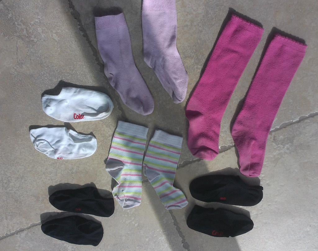 6 paar mooie kousen mt 23 - 26, Gebruikt, Meisje, Ophalen of Verzenden, Sokken