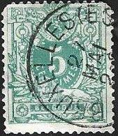 1 Postzegel België 1884 Liggende leeuw met wapenschild, Enlèvement ou Envoi, Affranchi, Timbre-poste, Autre