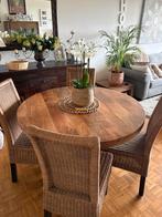 6 chaises rustiques en osier - très bon état, Maison & Meubles, Osier ou Rotin, Comme neuf, Brun, Enlèvement