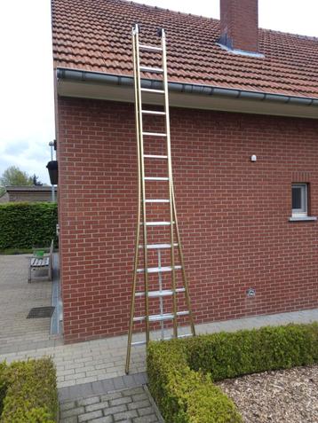 Aluminium ladder 2x 14 sporten (7,4m)