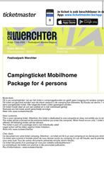 Rock Werchter 2024 - mobilhome camping tickets, Tickets en Kaartjes, Juli, Drie personen of meer