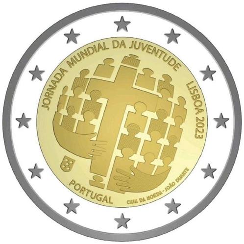 2 euros Portugal 2023 - Journée Mondiale de la Jeunesse Lisb, Timbres & Monnaies, Monnaies | Europe | Monnaies euro, Monnaie en vrac