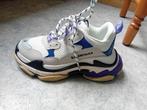 Balenciaga Triple S Bleu, Sneakers et Baskets, Balenciaga, Bleu, Porté