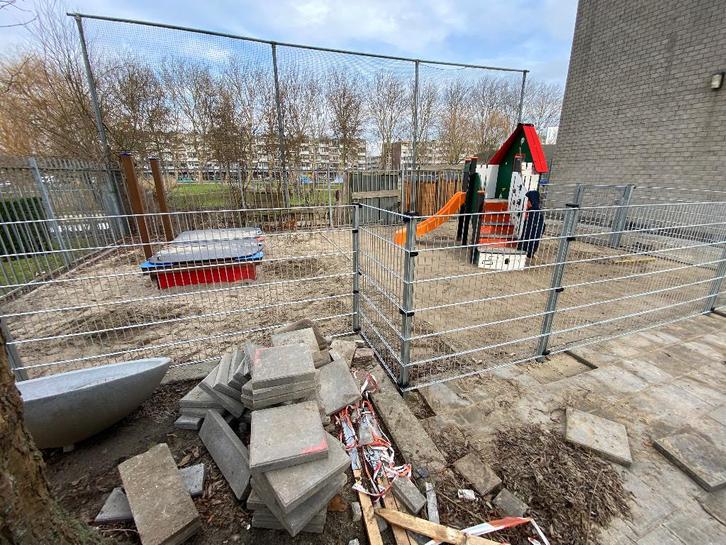 Diversen hekwerken, Jardin & Terrasse, Clôtures de jardin, Neuf, Clôture en treillis métallique, Fer, Avec portail, Enlèvement ou Envoi