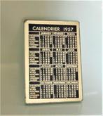 miroir de poche calendrier 1957, Divers, Calendriers, Utilisé, Enlèvement ou Envoi, Calendrier annuel