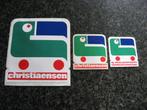 3 Vintage Stickers Christiaensen Oude Speelgoedwinkel, Ophalen of Verzenden, Overige typen