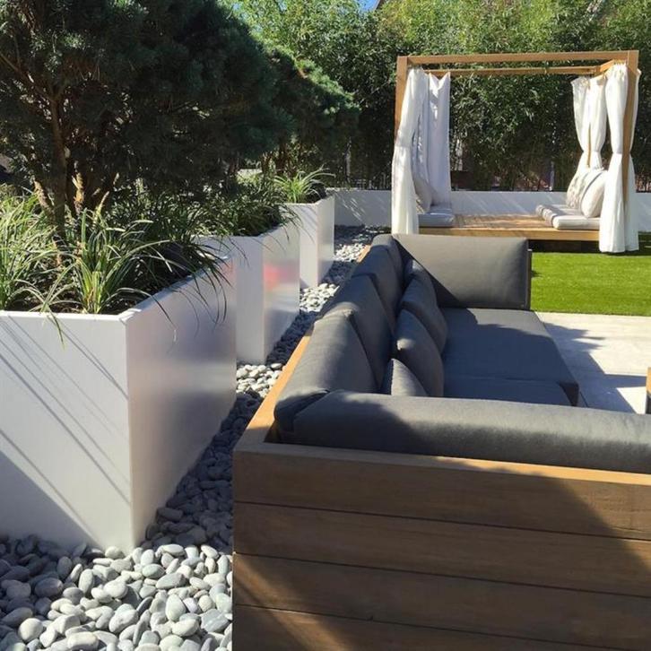 plantenbak / bloembak aluminium (ook op maat verkrijgbaar), Tuin en Terras, Bloembakken en Plantenbakken, Nieuw, Metaal, Balkon