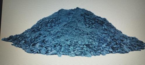 Pouche of poussier gratis af te halen, Tuin en Terras, Grind, Keien en Split, Gebruikt, Split, Blauw, Graniet, Ophalen