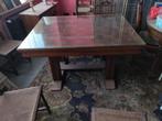 Authentieke tafel met 5 stoelen, Huis en Inrichting, Ophalen, Gebruikt