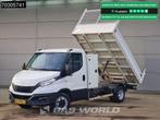 Iveco Daily 35C14 Kipper met Kist Dubbellucht 3,5t Trekhaak, Auto's, 100 kW, Stof, Gebruikt, Euro 6