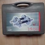 gewichten koffer 14 kg, Sport en Fitness, Verzenden, Nieuw, Benen, Halterset