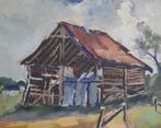 schilderij landschap olie op doek ELI LOUIS luikse school, Ophalen of Verzenden