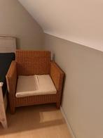 Rieten stoel, Huis en Inrichting, Stoelen, Ophalen, Zo goed als nieuw, Bruin