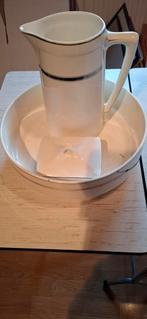 Vintage waskom + kruik + zeepbak, Antiek en Kunst, Ophalen