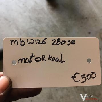 Mercedes W126 280 se Motorblok Kaal beschikbaar voor biedingen