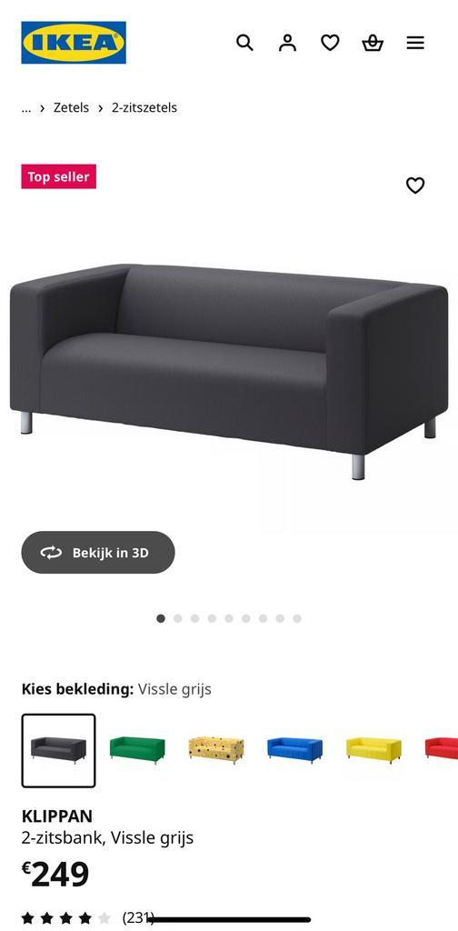 Twee Ikea Sofa’s te koop, Huis en Inrichting, Slaapkamer | Slaapbanken, Zo goed als nieuw, Ophalen