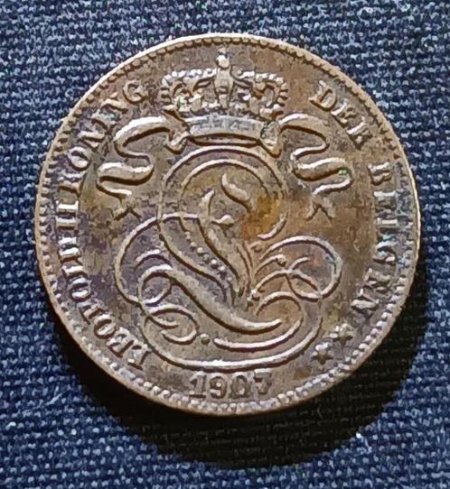 1 cent VL 1907 - Leopold II, Postzegels en Munten, Munten | België, Losse munt, Verzenden