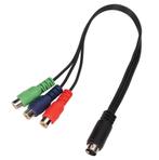 Haofy 9-polige naar 3 MINI DIN-kabel, rood, groen, blauw, 11, Audio, Tv en Foto, Audiokabels en Televisiekabels, Ophalen of Verzenden