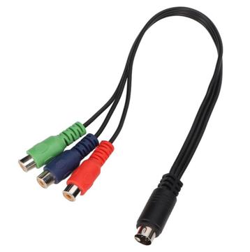 Haofy 9-polige naar 3 MINI DIN-kabel, rood, groen, blauw, 11 beschikbaar voor biedingen