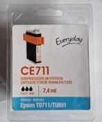 inktpatronen EPSON T0711/T0891 Zwart, Computers en Software, Printerbenodigdheden, Ophalen of Verzenden, Nieuw, Cartridge, Huismerk