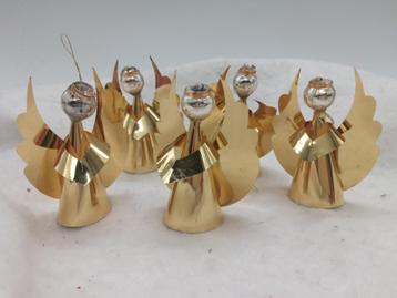 Vintage Kerst-engeltjes van mica beschikbaar voor biedingen