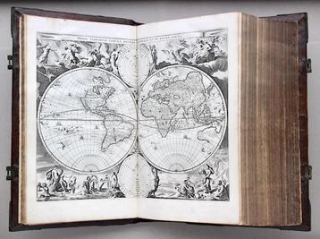 Antieke STATENBIJBEL BIJBEL BIBLIA (1686) Incl. WERELDKAART!
