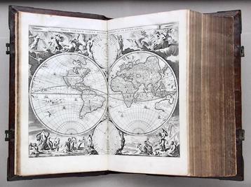 Antieke STATENBIJBEL BIJBEL BIBLIA (1686) Incl. WERELDKAART!