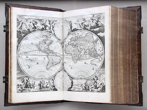 Antieke STATENBIJBEL BIJBEL BIBLIA (1686) Incl. WERELDKAART!, Antiquités & Art, Antiquités | Livres & Manuscrits, Enlèvement ou Envoi