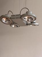 2 moderne Hanglampen te koop, Huis en Inrichting, Lampen | Hanglampen, Ophalen, Zo goed als nieuw, Moderne hanglampen., Metaal