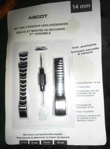 Set van 2 horlogebandjes beschikbaar voor biedingen