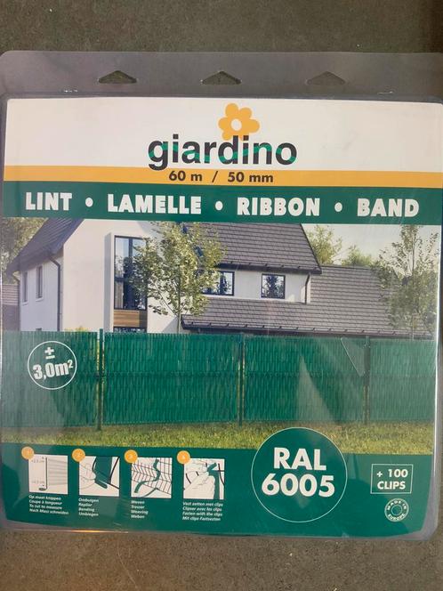 Giardino Lamellen 50mm / 60 m, Tuin en Terras, Schuttingen, Nieuw, Ophalen