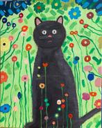 Peinture toile chat klimt cadre schilderij, Antiquités & Art, Enlèvement