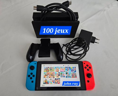 Nintendo switch avec 100 jeux, Games en Spelcomputers, Spelcomputers | Nintendo Switch, Zo goed als nieuw, Ophalen of Verzenden