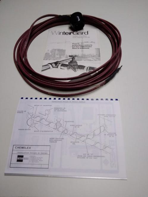 Câble électrique chauffant (anti-gel) pour tuyaux d’eau  10m, Bricolage & Construction, Sanitaire, Comme neuf, Enlèvement