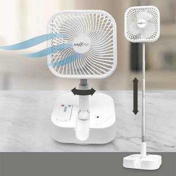 NIEUW accu tafelventilator verstelbaar + afstandsbediening beschikbaar voor biedingen
