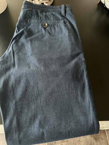 Mooi blauwe licht gespikkelde lange chinobroek 34/32 beschikbaar voor biedingen