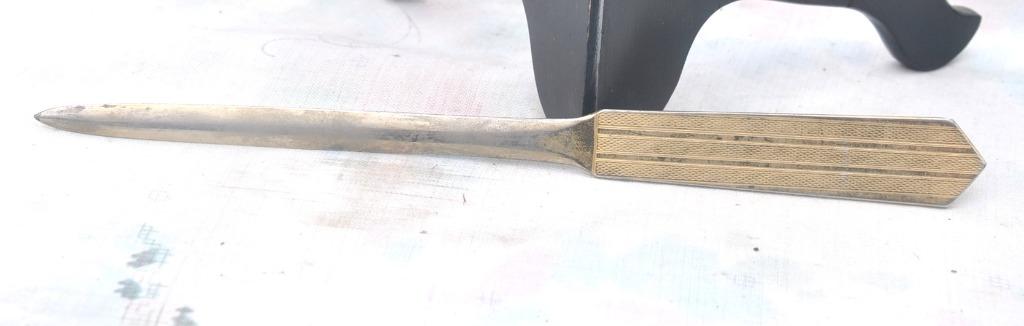 coupe papier en metal doré, Antiquités & Art, Enlèvement ou Envoi