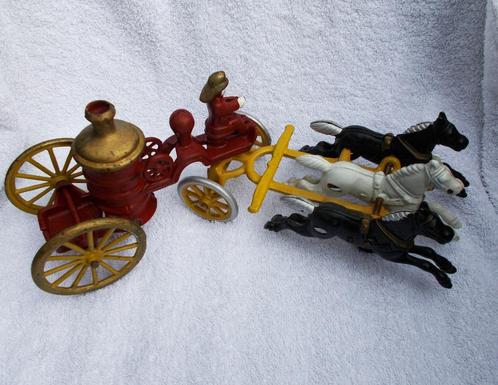 antiek speelgoed de brandweer van New York in de jaren 1900, Antiek en Kunst, Antiek | Speelgoed, Ophalen of Verzenden