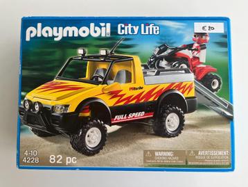 PLAYMOBIL Pick-up & Quad - 4228 (nieuw in verpakking) beschikbaar voor biedingen
