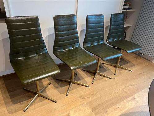 4 x vintage retro stoelen - Belgische Tavo chairs 1970, Antiek en Kunst, Antiek | Meubels | Stoelen en Sofa's, Ophalen of Verzenden
