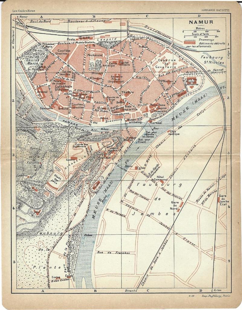 1920 - Plan de Namur, Envoi