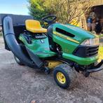 Tracteur de pelouse John Deere, Jardin & Terrasse, Tondeuses autoportées, Comme neuf, Enlèvement ou Envoi, Bac de ramassage