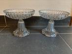 2 prachtige kristallen schalen op voet puntgaaf  schaaltjes, Antiek en Kunst, Ophalen of Verzenden