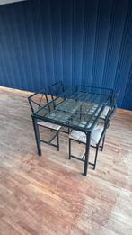 Metalen tuintafel met stoelen, Ophalen