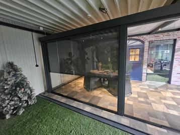 Glasschuifwand 300x210 cm , 4 deurs , ral 7016 beschikbaar voor biedingen