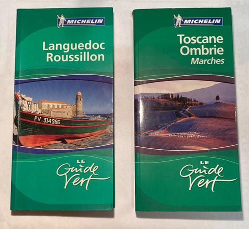 guides Michelin Languedoc-Roussillon +carte / Toscane-Ombrie, Livres, Guides touristiques, Comme neuf, Guide ou Livre de voyage
