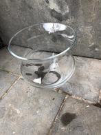 ronde vaas in glas, Huis en Inrichting, Ophalen of Verzenden, Glas