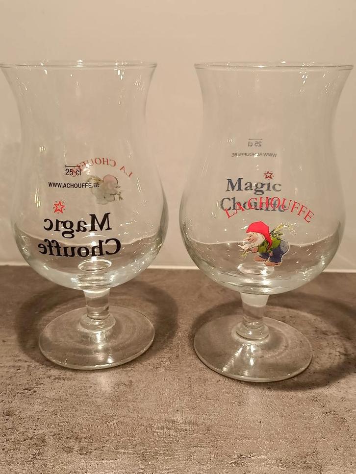 La Chouffe magic Chouffe zwart en blauw, Verzamelen, Biermerken, Zo goed als nieuw, Ophalen of Verzenden