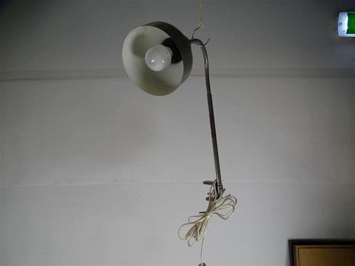 A4170. Vintage Industriële Werkbank Klemlamp, Maison & Meubles, Lampes | Autre, Utilisé, Enlèvement ou Envoi